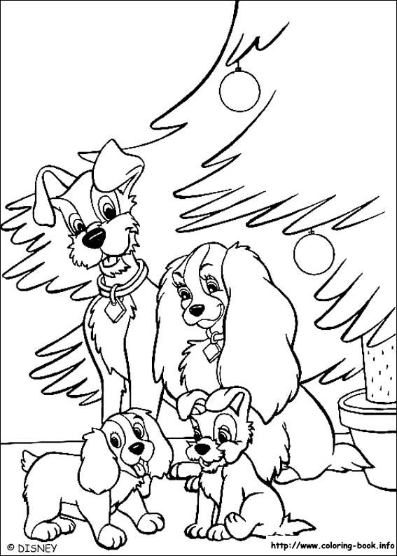 Lady and the Tramp coloring picture